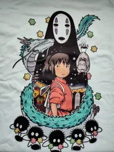 Anime Women Tshirt Hayao-Clothes Miyazaki Spirit Away Studio Ghibli Totoro Japanese Cartoon