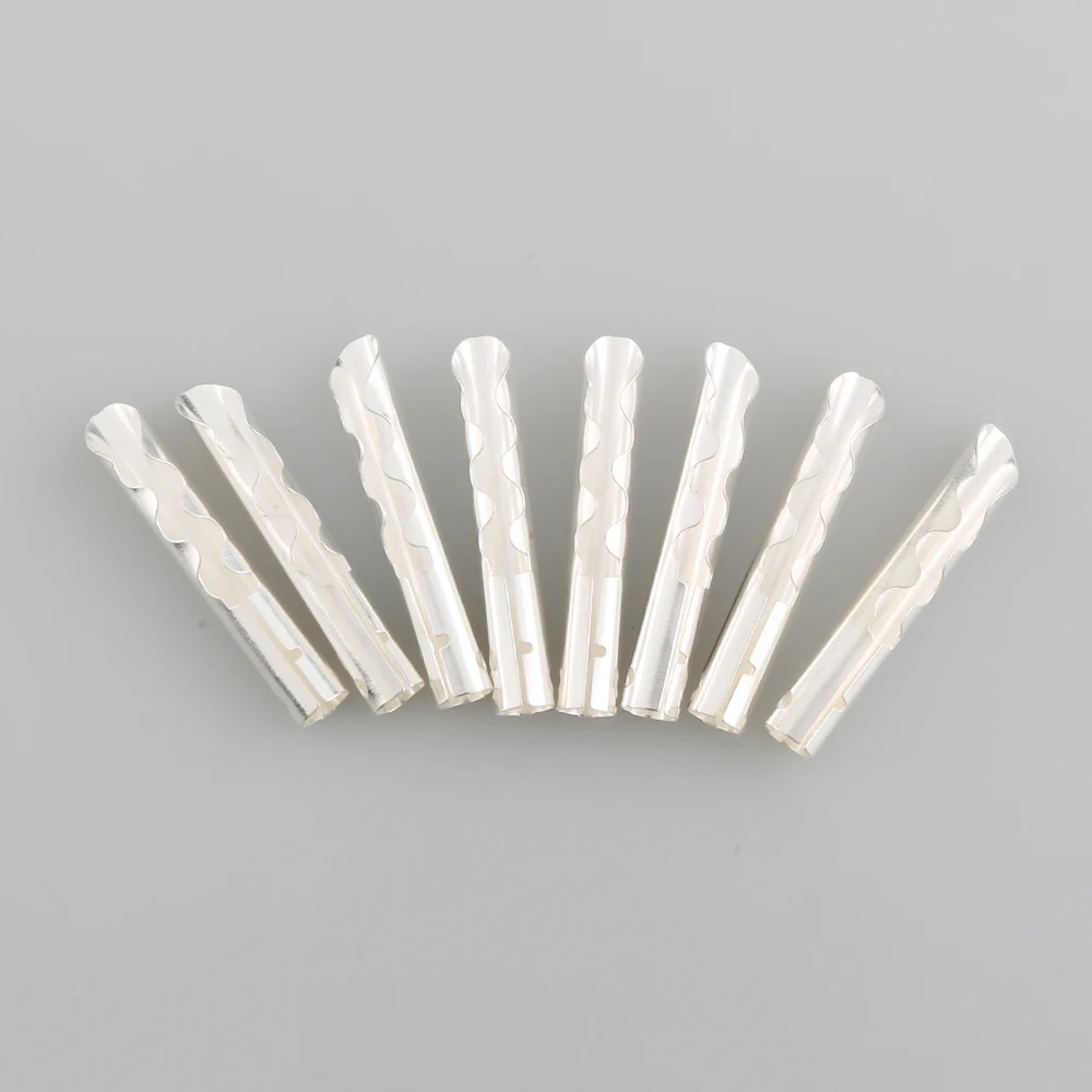 pces ouro tira cobre áudio bfa banana plug conector do cabo do orador
