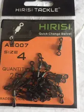 Giratorios de pesca de carpa, aparejo para pesca de carpa de acero inoxidable de cambio rápido, 25 piezas