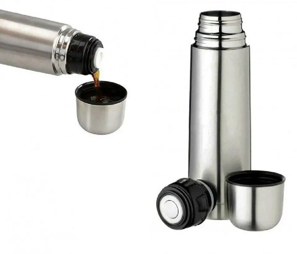 Термос CONTENITORE 1LT ACCIAIO INOX BORRACCIA TERMICA PORTA VIVANDE TERMOS