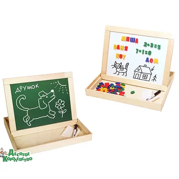 

Board double-sided magnetic marker with a pallet (RUS. ALF, numbers, signs) trininth Kingdom p93357 02081дк