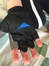 Guantes de silicona antideslizantes para ciclismo, para hombre y mujer, transpirables, para deportes de choque, para bicicleta