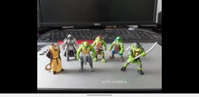 6 unids/bolsa encantador Mini tortugas acciones figura de dibujos animados Tartaruga Ninjas de juguete para niños muñeca de Anime figura regalos de cumpleaños