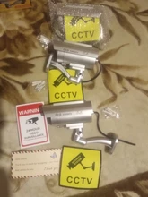 3 uds/1 bolso Cámara ficticia falsa simulación Solar impermeable al aire libre de vigilancia de seguridad CCTV con LED rojo parpadeante