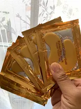 Parches de colágeno para el cuidado de la piel de los ojos, 100 Uds., polvo dorado, antienvejecimiento, ojeras, belleza acné, Cosméticos Coreanos