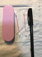 Bastoncillos de algodón reutilizables para limpieza de orejas, bastoncillos de silicona para cosméticos, para limpieza de maquillaje y táctil, envío directo, 2 uds.