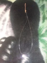 Colgantes redondos de circón AAA para mujer, collar de hilo de pescar transparente Invisible, gargantilla de Metal, Color dorado y plateado