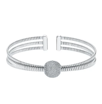 

Silver Bracelet with cubic zirconia sunlight sample 925