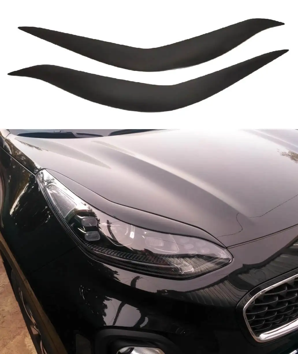Eyelash trims for Kia Sportage 4 2016-2020 ABS plastic styling car body kit Car kia tuning goods auto KiaTuning headlight | Автомобили и