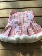 Mini Skirt Short Tutu Lace Pleated Plaid Warm Cosplay Lolita School Korean-Fashion Women