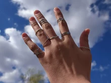 10 unids/set moda minimalista Punk Midi redondo anillo de conjunto para mujer Bohemia Vintage Metal dedo nudillo anillos de joyería