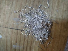 100 unids/lote pendientes Carven 925 de color plata de cobre oído cables pendientes gancho para DIY pendientes de joyería suministros Accesorios