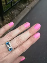 Anillo de búho de ojo de demonio de Plata de Ley 925 auténtica para mujer, chica y amantes, Animal Retro, anillo ajustable abierto, joyería llamativa, regalo