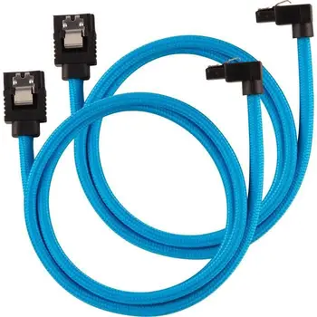 

Cord CORSAIR Premium coating SATA 6Gbps Blue 60cm 90 ° - (CC-8900285)
