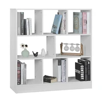 WOLTU White Bookcase Room Divider Standing Storage 2