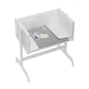 

Minicuna Hauck Lit D'appoint with Textile Nature Blue