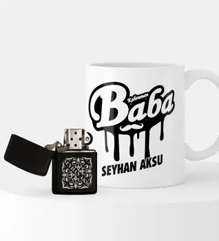 

Personalized Hero Father Gasoline Lighter and Mug Set