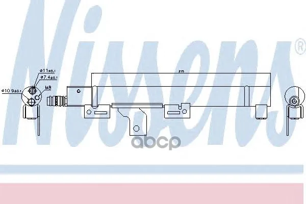 Осушитель Кондиционера Volvo Xc90 2.5t 02- Nissens 95492 Nissens арт. 95492