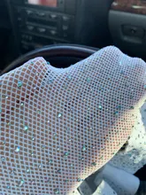 ¡Novedad de 2019! Medias de red con diamantes de imitación para niñas, medias caladas de malla para niñas