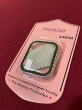 Funda de Metal y vidrio templado para Apple Watch, funda protectora para reloj iWatch SE 6 5 4 3 2 1, 42mm 38mm 44mm 40mm