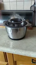 Picadora eléctrica de acero inoxidable de 2 velocidades, picadora eléctrica de 500W con capacidad de 2L, picadora de carne, procesador de alimentos