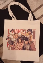 Freddie Mercury-Bolso de compras con letras divertidas para mujer, bandolera de lona de gran capacidad, estilo Harajuku