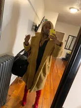 Coats Teddy Bear-Jackets Faux-Fur Leopard Female Long Women Luxury Outerwear Thick Winter