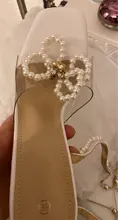 Transparente Sexy Mujer Sandalias de gladiador Cordón de perlas de tacón alto sandalias de verano fiesta boda zapatos para mujer 41 42