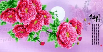 

8634 painting with rhinestones 'Chinese clove, 102*56 cm