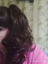 Extensiones de Cabello para mujer, coletas con ondas, 14 pulgadas, pelo sintético Rubio, extensión Natural