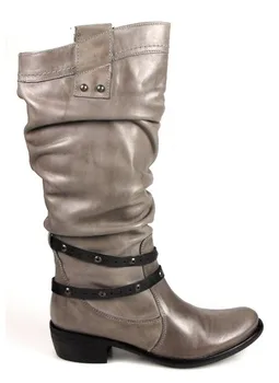 

Boots with cane wrinkled.