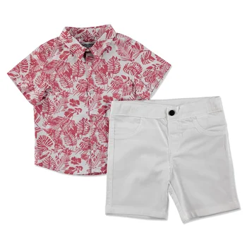 

ebebek Miniland Palm Cotton Short Sleeve Shirt - Pants 2 pcs Set