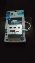 Type-C-Hub Splitter Card-Reader Usb-Hub Micro-Sd Multiple-Sd/tf-Speed Laptop 3-Ports