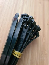 Blanco puede hacerse sujetacables de nylon 8*150/200/250/300/400/450may suelto slipknot corbata reutilizable de plástico de embalaje de la envoltura de corbata Correa