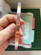 DONGSENFA 20 metros de un solo lado cinta de lámina de cobre conductora de EMI adhesiva escudo de calor resistir cinta 5mm 6mm 8mm 10mm