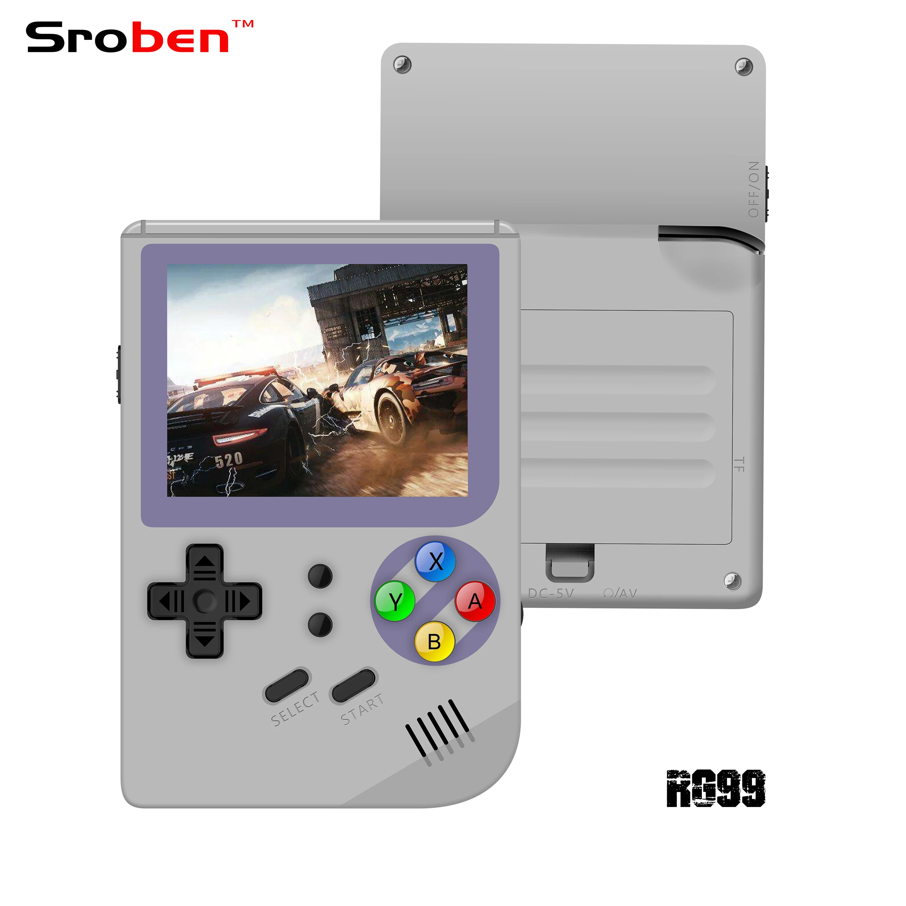 Console Rétro Portable V40 Max - Écran 4 Pouces, 256 Go, 45 Émulateurs, 4000 MAh - Pour Jeux Anciens Et Modernes
