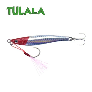 Red Head A Tulala литой металл 40 г джиговая блесна, шкура, литье свинца, рыбы, SeaBass, рыбалка на щуку Приманка снасти, вобберы, жесткие приманки - Цвет: Red Head A