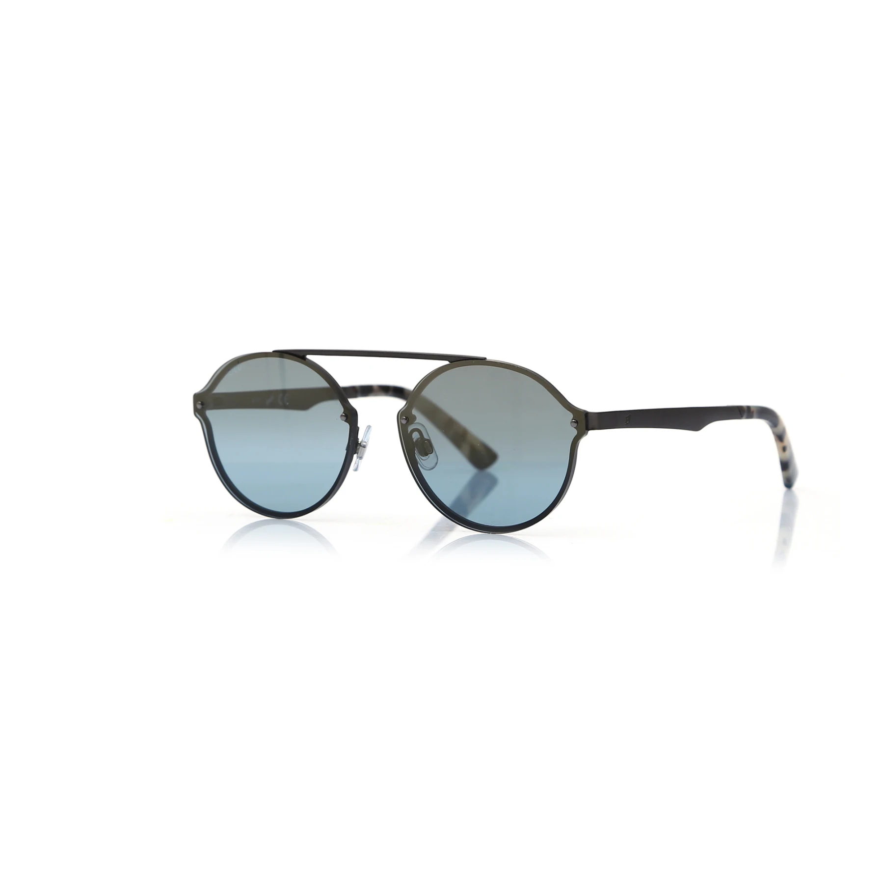 

Unisex sunglasses w 0181 09x metal metallic organic oval aval 58-15-140 web