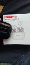 Lenovo-auriculares inalámbricos LP40 TWS, originales, con Bluetooth, Control táctil, deportivos, estéreo, para teléfono Android