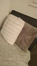Cushion-Cover Pillowcases Decorative Bed-Room Sofa Plush Car Solid Seat for Soft-Fur