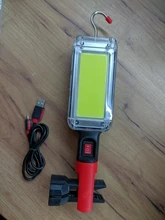 Portable Lantern Flashlight Work-Lighting Battery Fishing-Lamp Magnetic Camping 2--18650