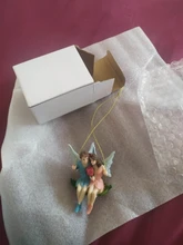 Couple Figurines Scene-Decoration Craft Swing Flower-Fairy Landscape-Pendant-Resin Romantic