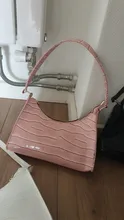 Bolso de compras exquisito para mujer, bolsos grandes de hombro informales Retro, bolso de mano con cadena de Color sólido de cuero para mujer 2020