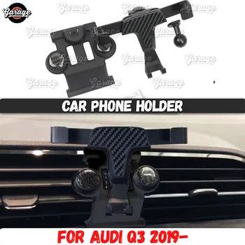 

Car phone holder case for Audi Q3 2019- Aluminum Alloy 1 set decoration car styling accesories interior phone