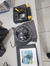 SOONSUN 45M Waterproof Diving Dome Port Lens Cover Housing Case w/ Trigger Float Grip