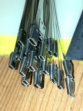 10 Uds. De bridas de acero inoxidable para METAL de gestión de cables, envoltura de escape, correas de calor, cierre de tubo de inducción, bucle de gancho