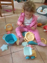 Juego de playa para bebé, caja de arena suave de silicona, juego de playa, juego de juguetes para juego de playa, carrito de juego de agua y arena