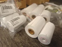 Papel de liar térmico de 5 rollos para impresora térmica de recibos Paperang móvil con Bluetooth para Mini impresora fotográfica de bolsillo, papel de caja registradora de 57x30mm