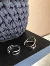 Plata de Ley 925 Plata Lisa anillos para las mujeres interweave de la joyería hermoso dedo anillos abiertos para cumpleaños fiesta regalo