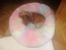 Cama redonda para gatos, nido de gato durmiendo cálido, felpa larga suave para canasta para perros, productos para mascotas, cojín, alfombrilla cama para mascotas, casa para gatos, animales, sofá